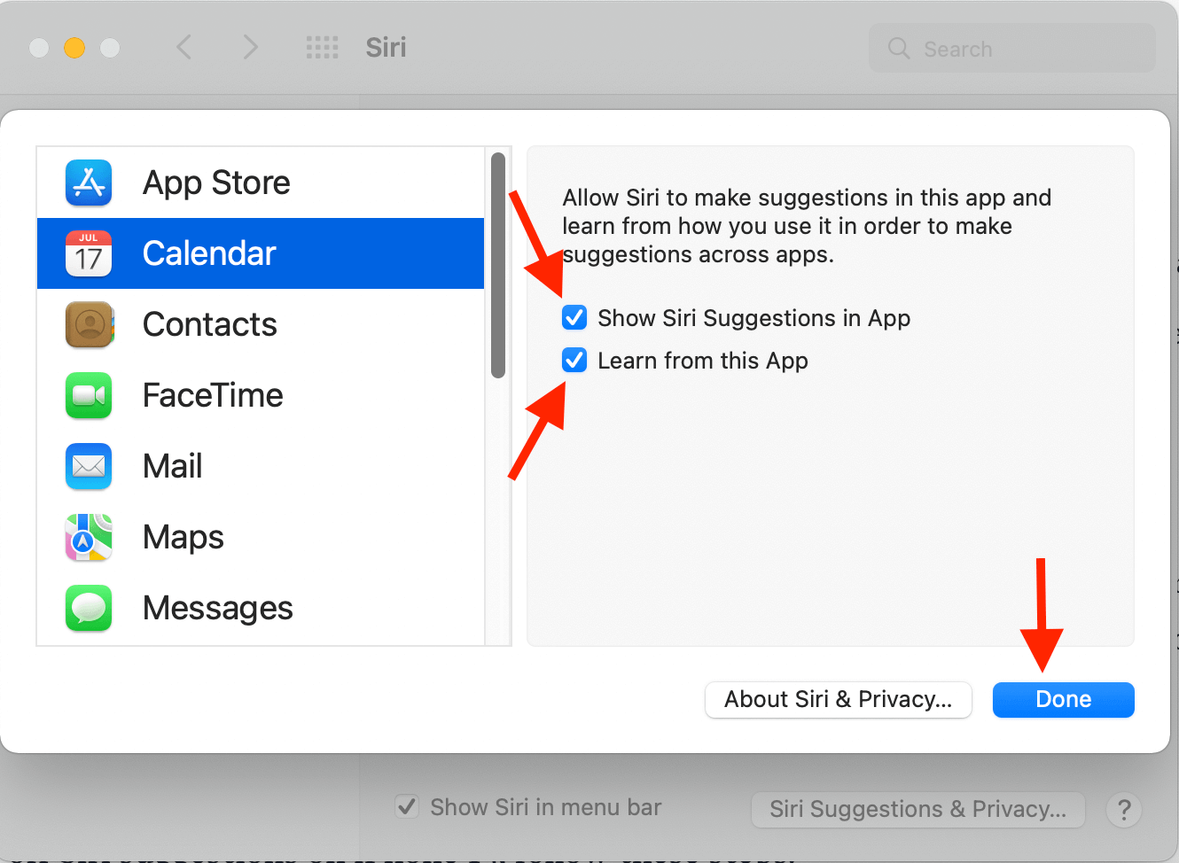 how to turn off siri suggestions on iphone 13