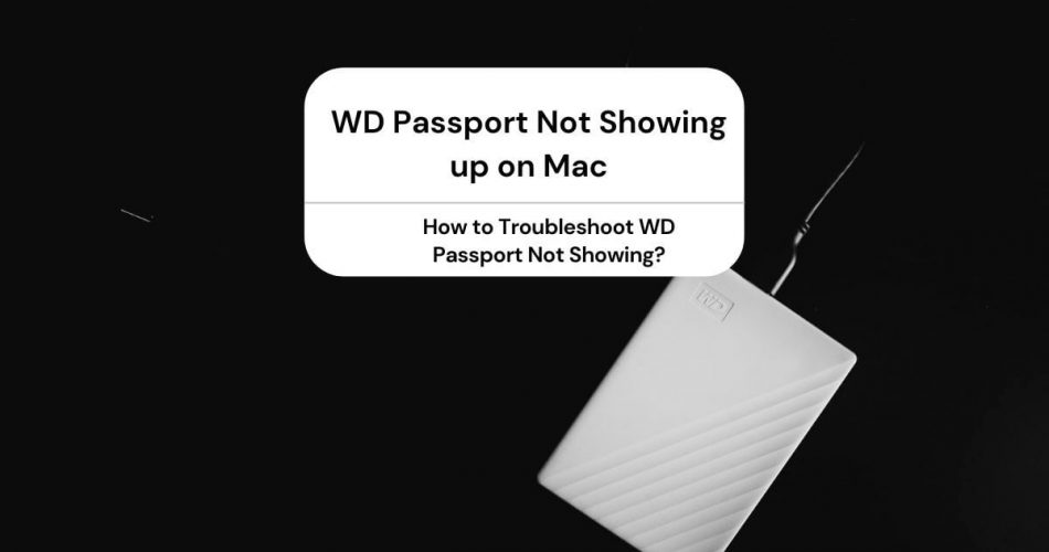 wd drive utilities mac not showing up