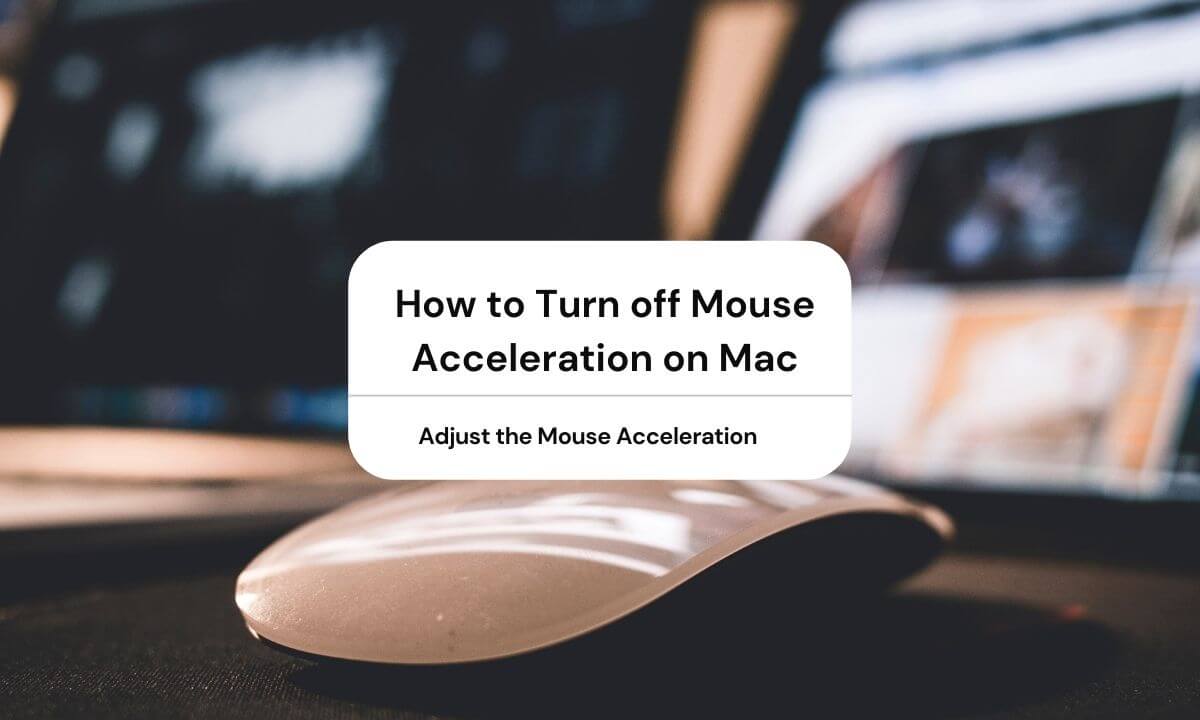 to off Mouse Acceleration on Mac