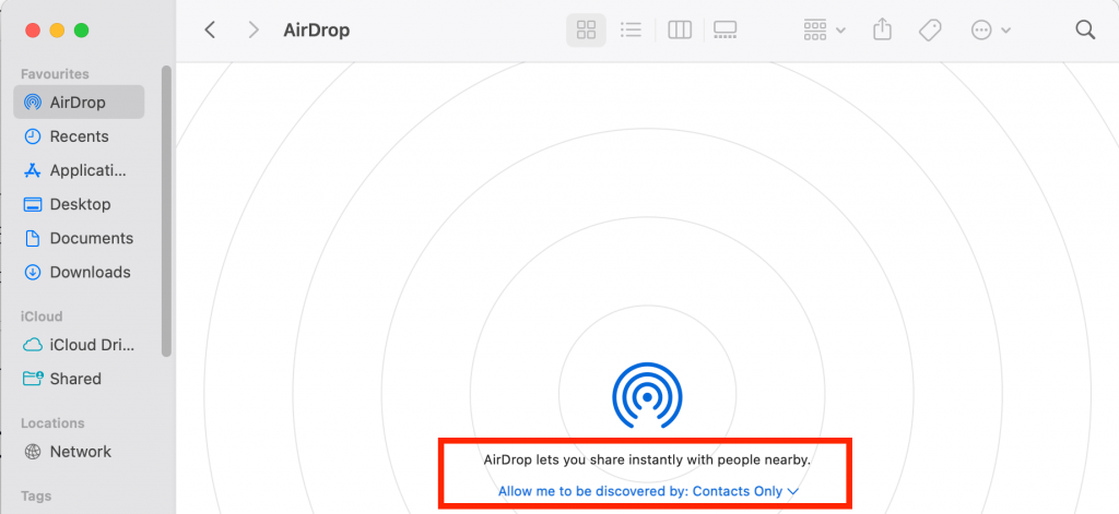 Enable AirDrop for Your Mac