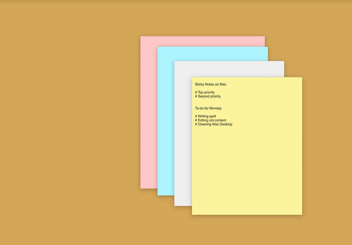 how to add notes on desktop macbook