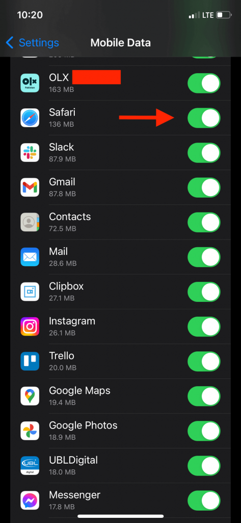 iphone 11 safari not working