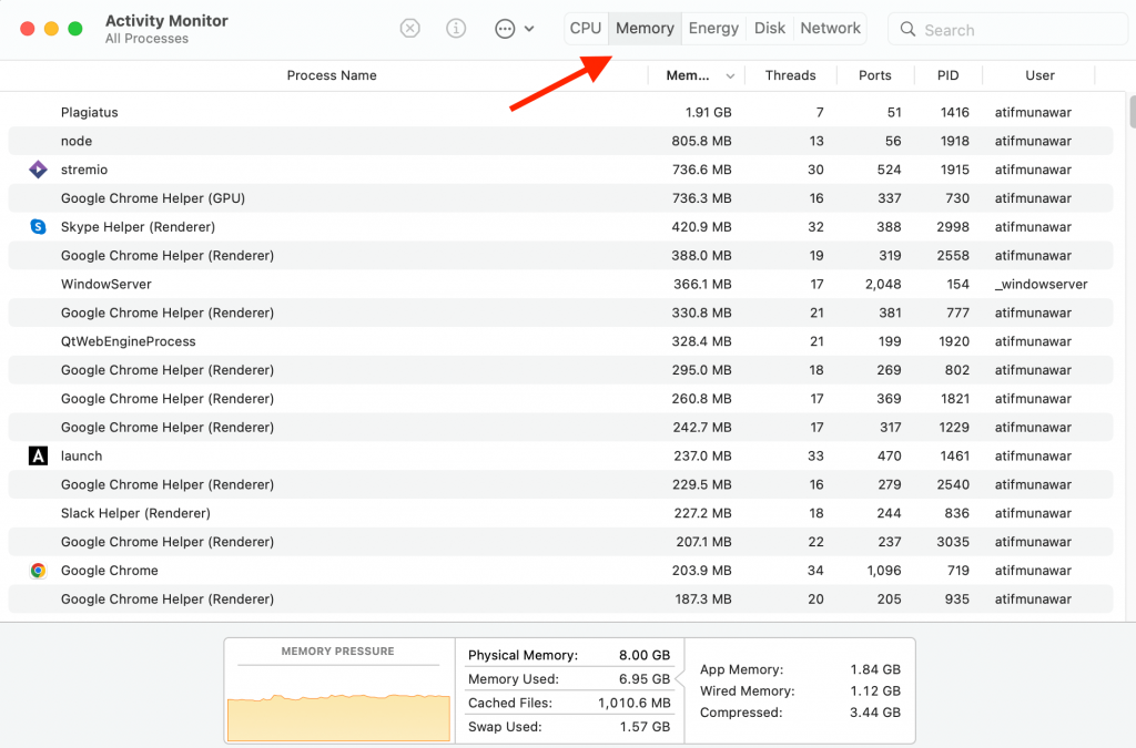 task manager in macbook