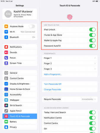 iphone touch id locked out