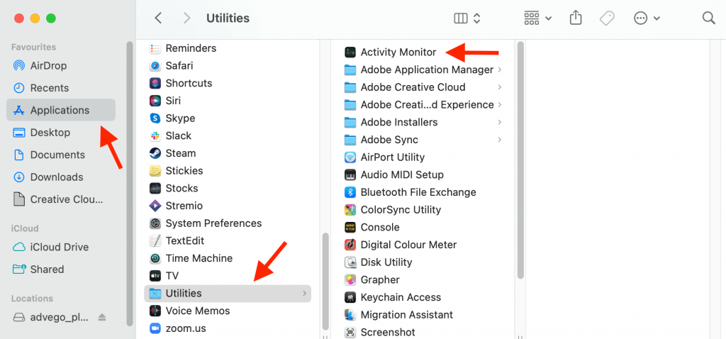 task manager in macbook