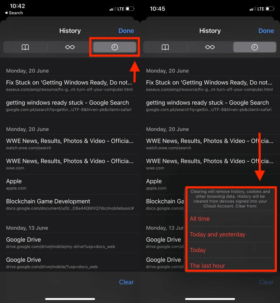 safari not responding on iphone