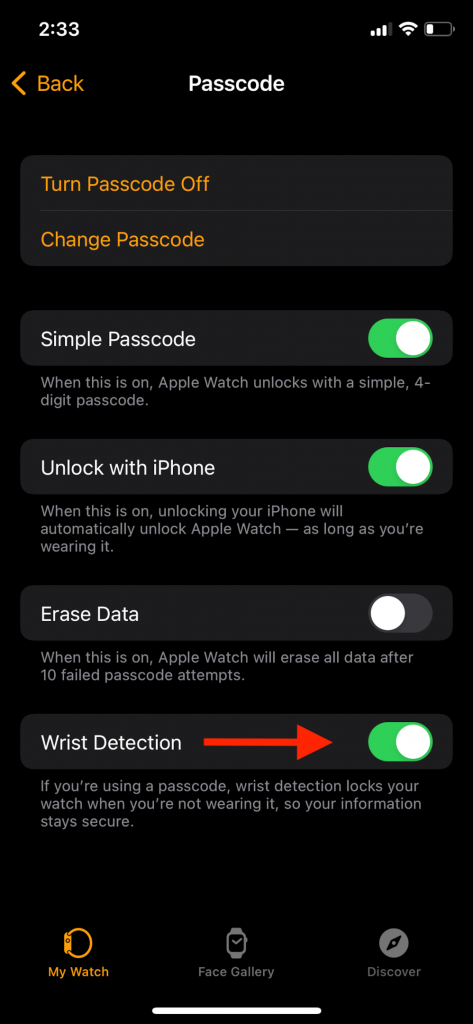 Wrist Detection