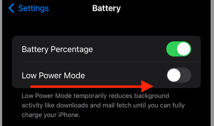 Battery Saving Mode